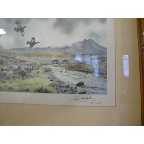 173 - 3 PICTURES TO INCLUDE AN ORIGINAL WATERCOLOUR BY KATHLEEN VARLEY 