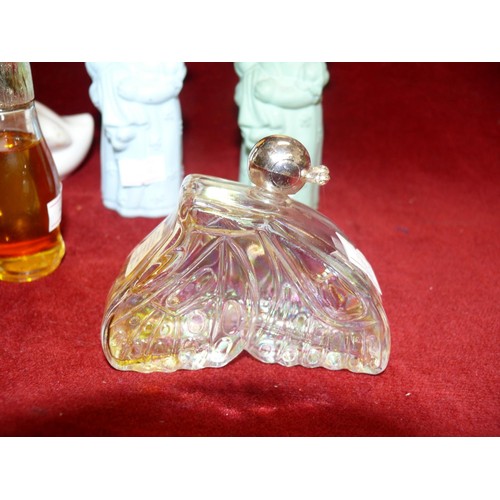 62 - 6 X AVON PERFUME BOTTLES INC BEDTIME, THAI DANCER, DUCK AND BUTTERFLY