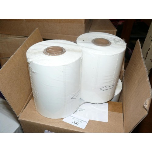 200 - 2 NEW BOXES OF DIRECT THERMAL LABELS, 4