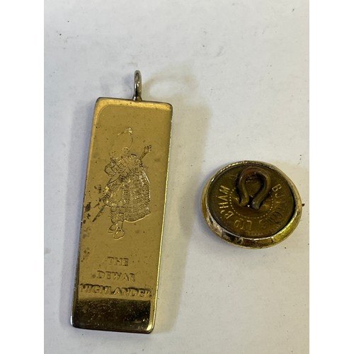 13 - COLLECTION OF INTERESTING ITEMS A SOUVENIR MEDAL OF THE WHITE STAR LINE R.M.S. TITANIC MINI TRUMPET ... 