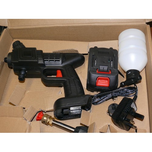 252 - HYDRO BLAST HI-PRESSURE WASHER GUN CORDLESS AND RECHARGEABLE APPEARS NEW IN BOX