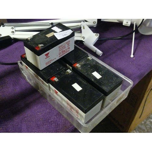 246 - 6 SMALL 12V BATTERIES