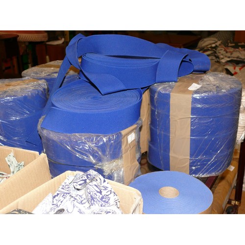 284 - 20 REELS OF BLUE BIAS BINDING TAPE