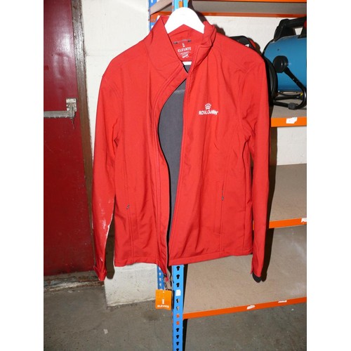 356 - RED ROYAL CANIN JACKET SIZE L NEW WITH TAGS