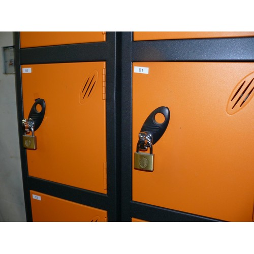 368 - 2 PROBE 5 DOOR STEEL LOCKERS