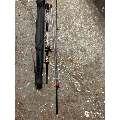 261 - 2 SOUGAYILANG FISHING RODS, 1 WITH CARRY CASE