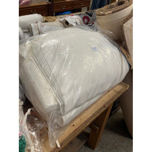 294 - LARGE BAG OF WHITE CANVAS FABRIC