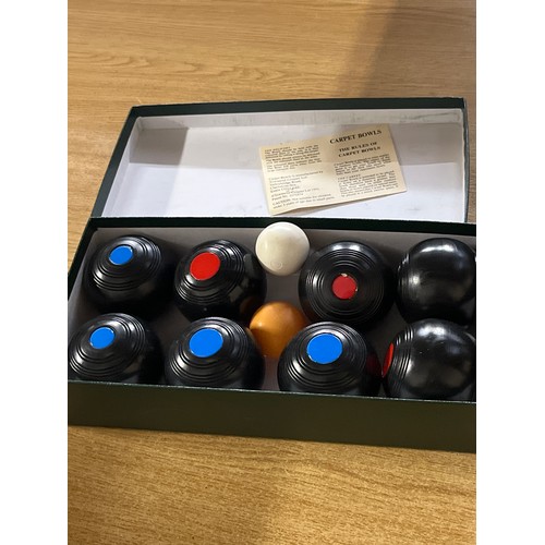 350 - BOXED CARPET BOWLS BY TOWNSEND CROQUET LIMITED