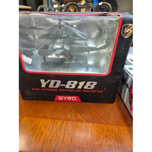 390B - 3 BOXED AS NEW RADIO CONTROLLED HELICOPTERS