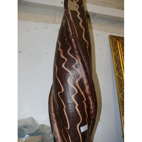 129 - VERY TALL ABORIGINAL STYLE CERAMIC VASE - 70CM H