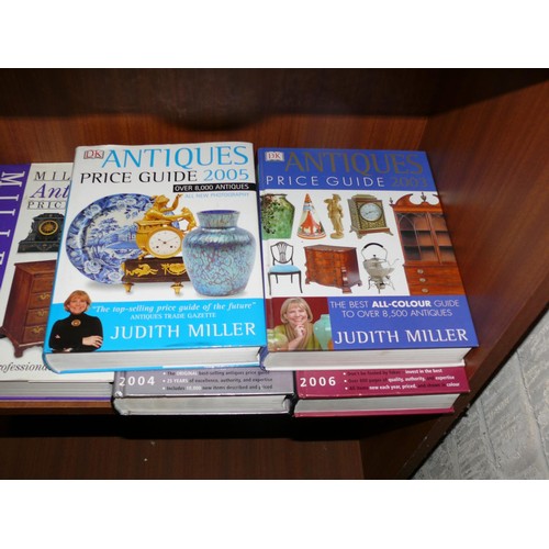 166 - SHELF OF MILLERS ANTIQUES REFERENCE BOOKS