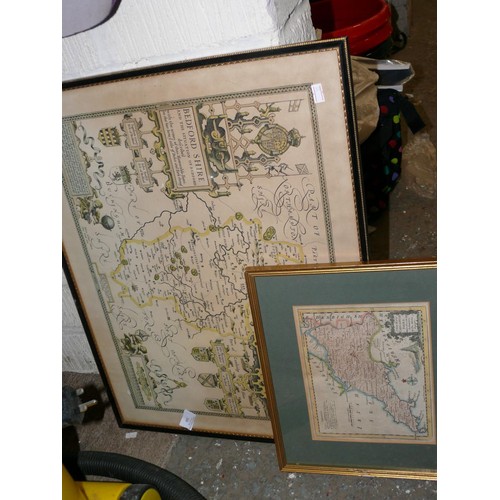 168 - AN ORIGINAL 18TH CENTURY MAP OF CARNARVANSHIRE BY THOMAS KITCHEN 1718 - 1794 AND ANOTHER OF NORTHAMP... 