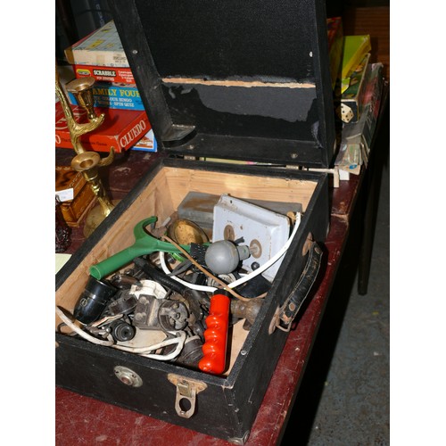 254 - VINTAGE CASE OF VARIOUS TOOLS