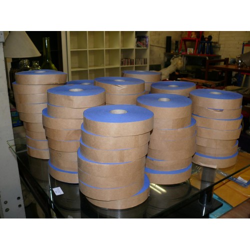 340 - A VERY LARGE QUANTITY OF BLUE FABRIC TAPE