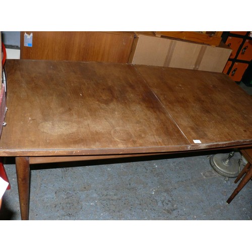 381 - MID CENTURY WOODEN DINING TABLE