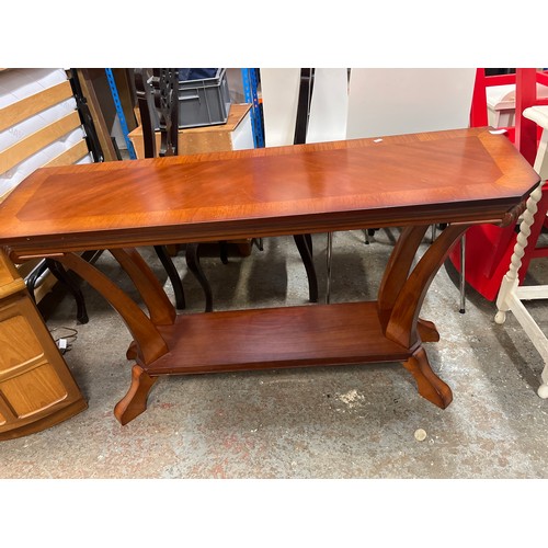 390 - VERY NICE WOODEN CONSOLE HALL TABLE