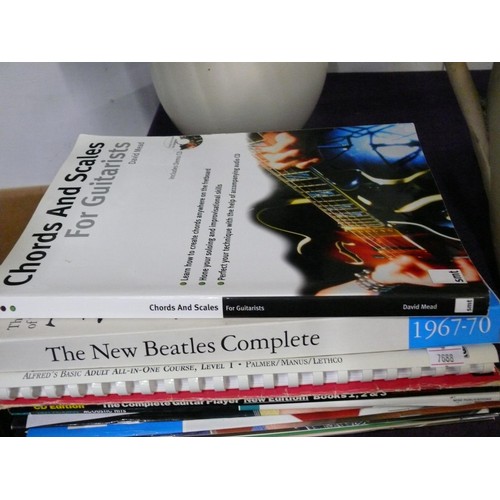 102 - MUSIC BOOKS FOR GUITAR ETC INCLUDING THE NEW BEATLES COMPLETE ETC