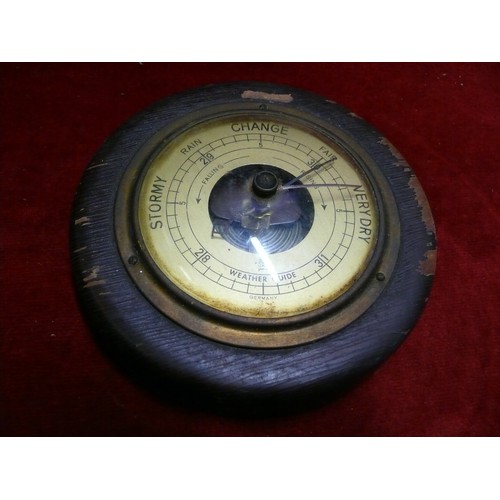 181 - Vintage Gischard Germany wall barometer.