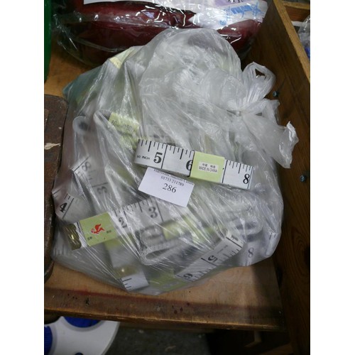 286 - BAG OF BRAND NEW TAPE MEASURES