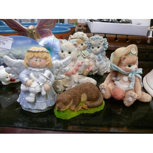 276 - 9 ORNAMENTS INCLUDING FOREVER FRIENDS TEDDY