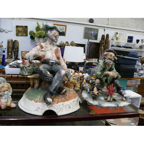 275 - 2 CAPODIMONTE TRAMP FIGURES