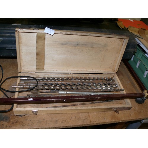 278 - BOX OF LONG WOOD AUGERS