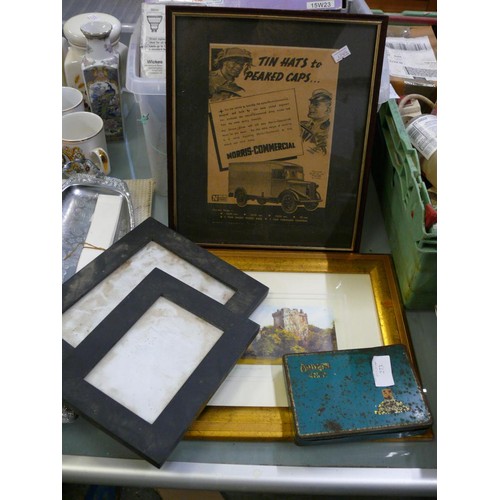 273 - WW2 FRAMED ADVERT 