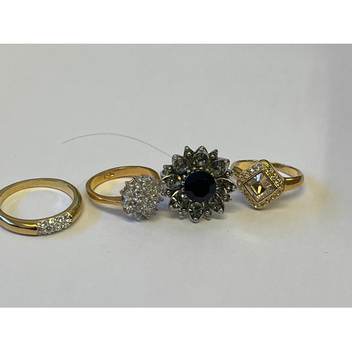 8 - A JEWEL BOX FULL OF HIGH QUALITY FASHION DRESS RINGS SOME FROM NEW YORK