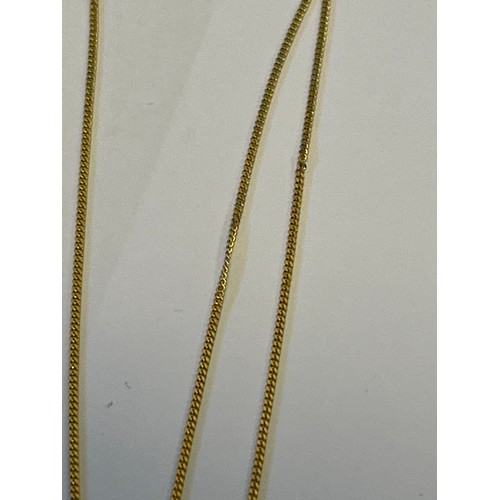 9 - AN 18CT GOLD CHAIN 18 INCHES LONG WEIGHT 1.92GR