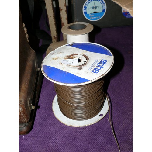 144 - 3 REELS OF CABLE / WIRE