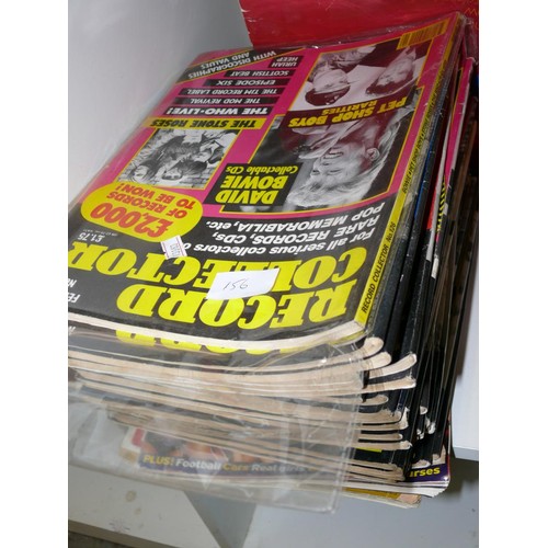 156 - CUBE OF RECORD COLLECTOR MAGAZINES - 1980'S / 90'S