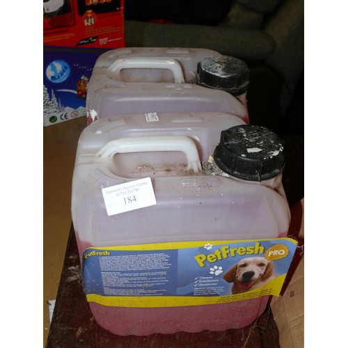 184 - 2 TUBS OF PETFRESH CLEANER DISINFECTANT DEODORISER