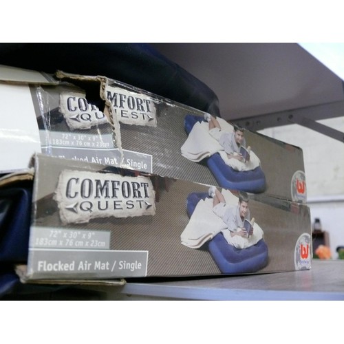 289 - 3 X AIR MATTRESSES BY COMFORT QUEST