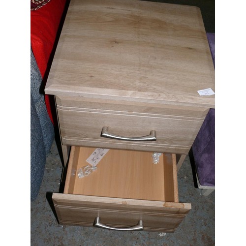 313 - SMALL 2 DRAWER CABINET IN LIMED WOOD LOOK