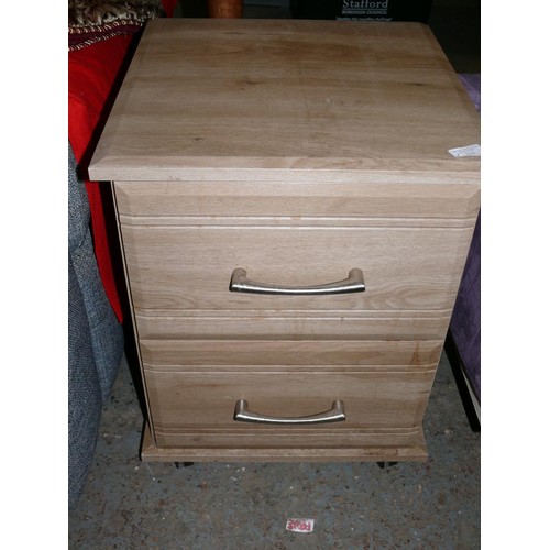 313 - SMALL 2 DRAWER CABINET IN LIMED WOOD LOOK