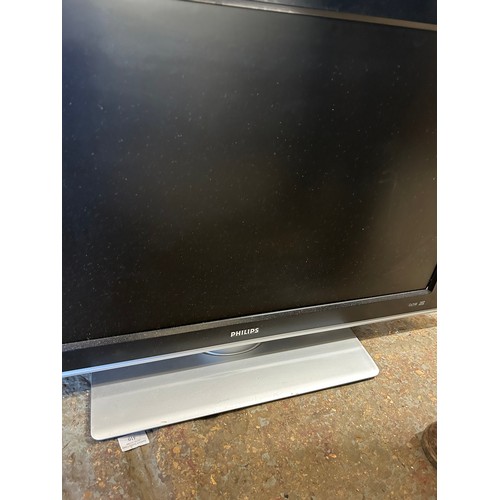 393A - PHILIPS HD TV - GOOD SCREEN WITH POWER LEAD BUT NO REMOTE - 32