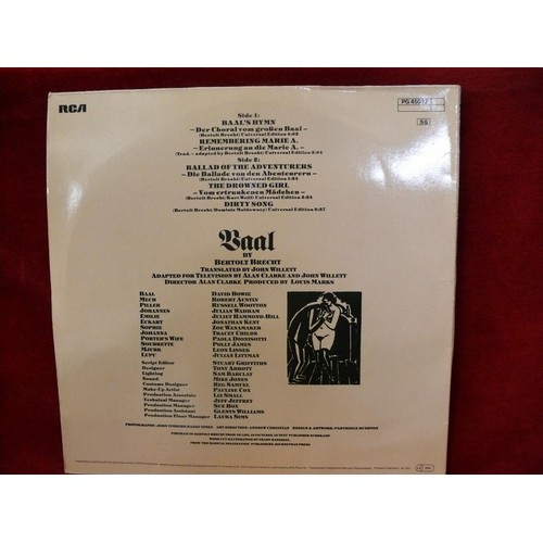 72 - DAVID BOWIE IN BERTOLT BRECHT'S BAAL EP RECORD