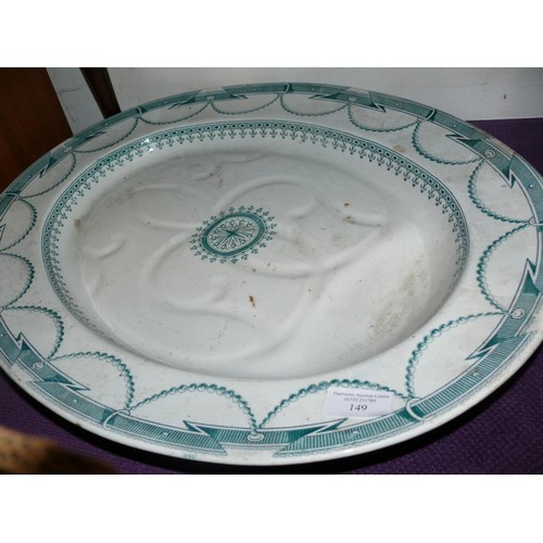 149 - VERY LARGE CHINA MEAT PLATE OTHER VINTAGE CHINA