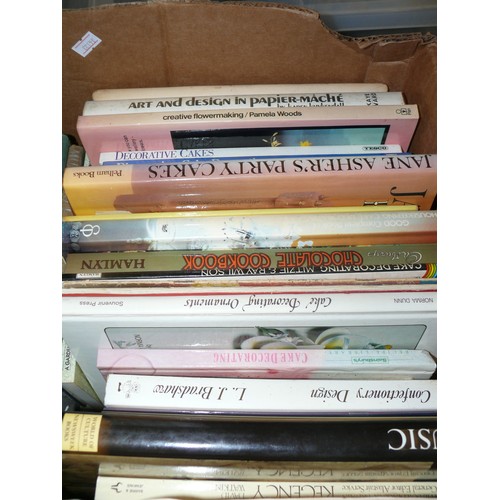 202 - LARGE BOX OF BOOKS MOSTLY PHOTOGRAPHY AND CAKE DECORATING