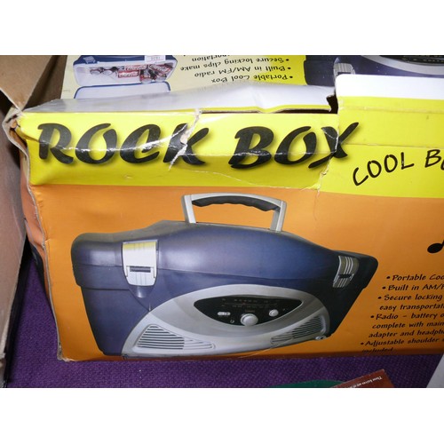 210 - ROCK BOX COOL BOX RADIO AS NEW WITH BOX