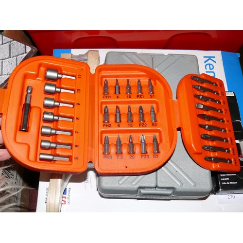 272 - LARGE BOX OF DIY AND TOOLS