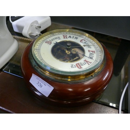 320 - LOVELY MAHOGANY CASED BAROMETER