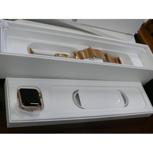 317 - APPLE WATCH SERIES 3WITH ORIGINAL BOX AND VARIOUS SPARE STRAPS ETC