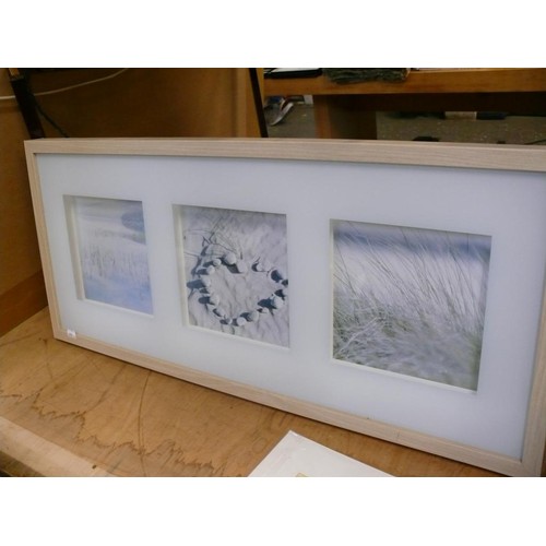 331 - A PRINT FROM A WATERCOLOUR BY BARRY CLAUGHTON, A FANTASY RABBIT PRINT PLUS A LARGE BOX FRAME 3 PRINT... 