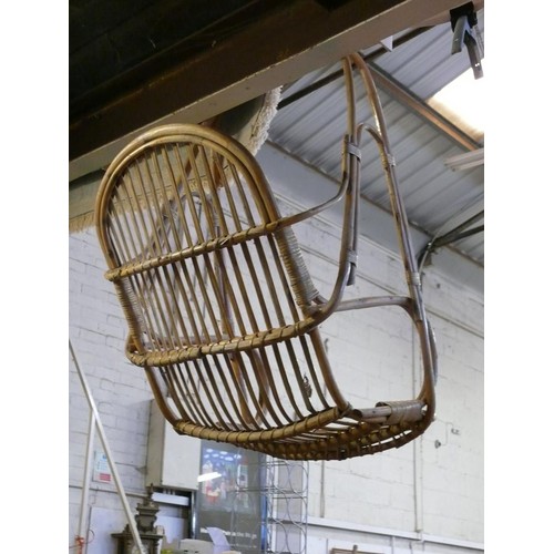 340 - LARGE BAMBOO SWING CHAIR