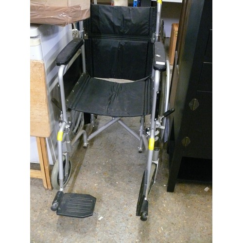 378 - GOOD QUALITY FOLDING WHEELCHAIR