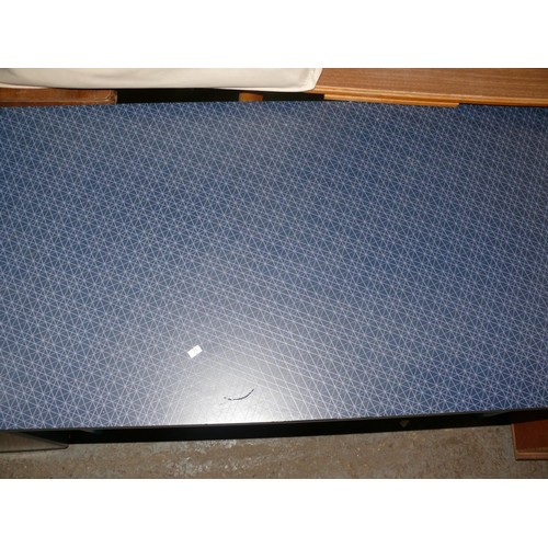 444 - MODERN BLUE IKEA LINNMON TABLE