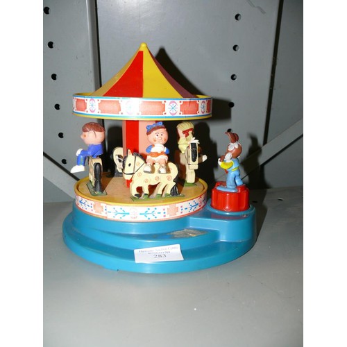 Corgi vintage 1970's Magic Roundabout wind up toy, with figures