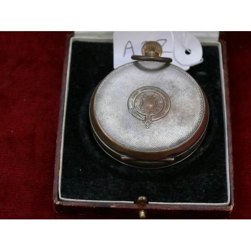 15 - Siro Railway Timekeeper regulator pocket watch, with a white dial, roman numerals and second dial. A... 