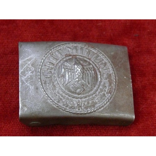 14 - WW2 German army (Heer) steel belt buckle.